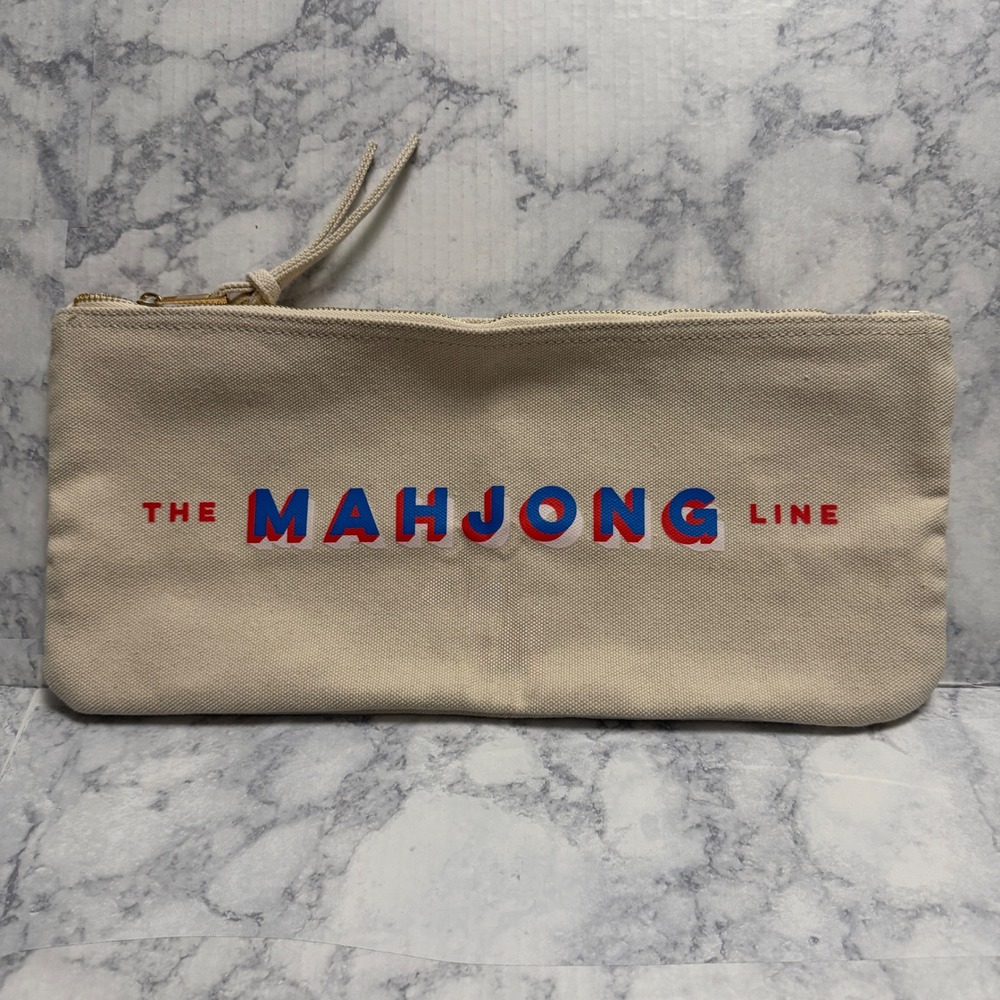 The Mahjong Line Canvas Lined Tile Travel Stowage‎ Bag